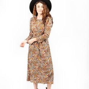 Piper & scoot Virginia Floral Smocked Midi
